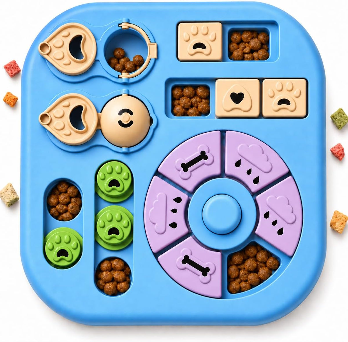 Interactive Dog Puzzle Toy – Treat Dispenser & Slow Feeder