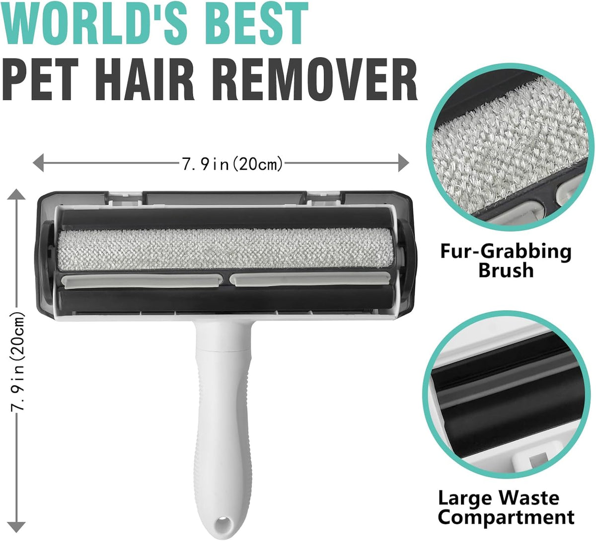 Reusable Pet Hair Remover Roller – Easy Fur Cleaning