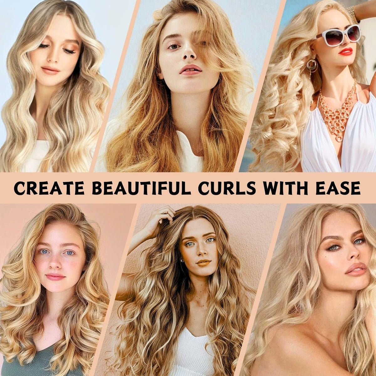 Heatless Hair Curling Set – 3-Piece Satin Overnight Curling Kit