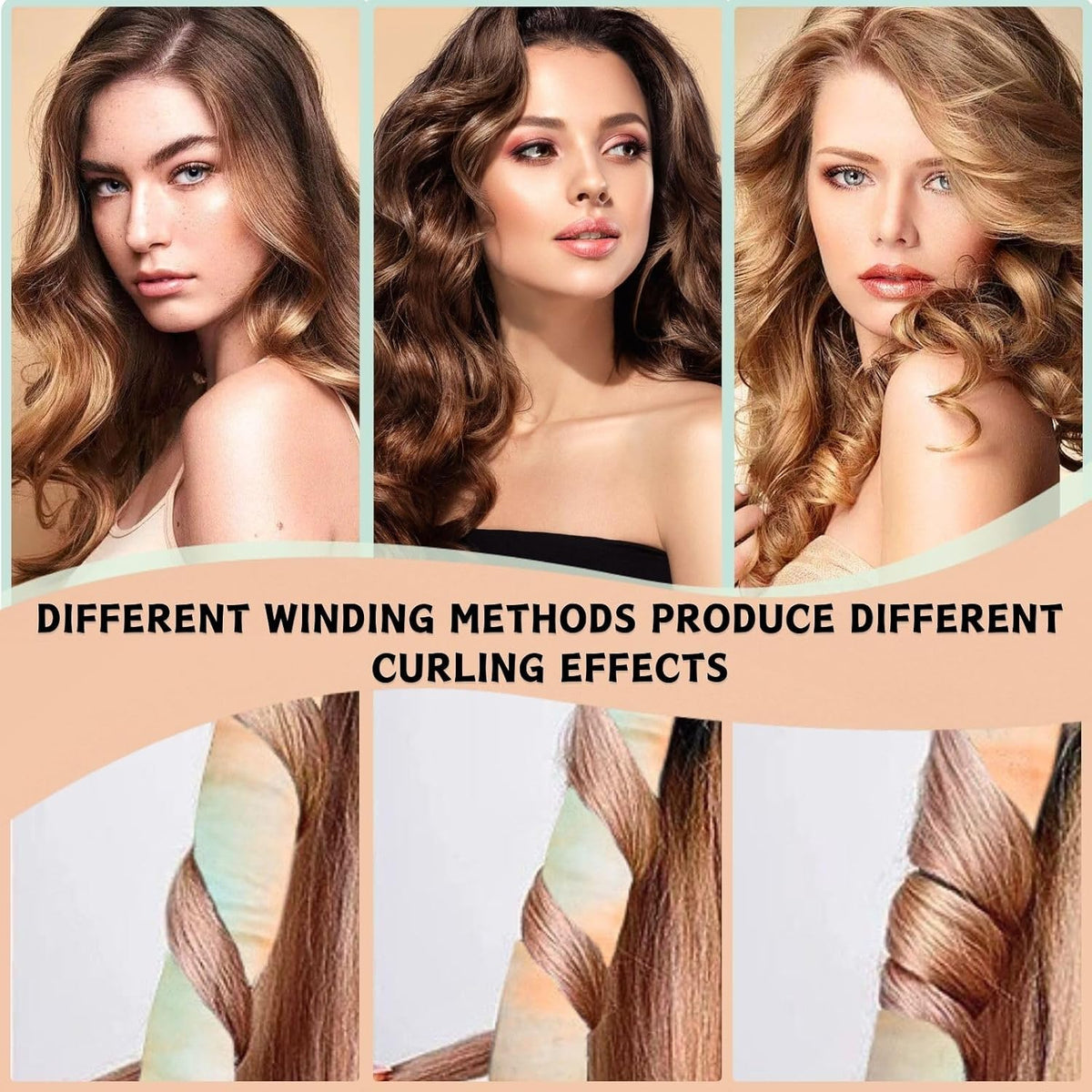 Heatless Hair Curling Set – 3-Piece Satin Overnight Curling Kit