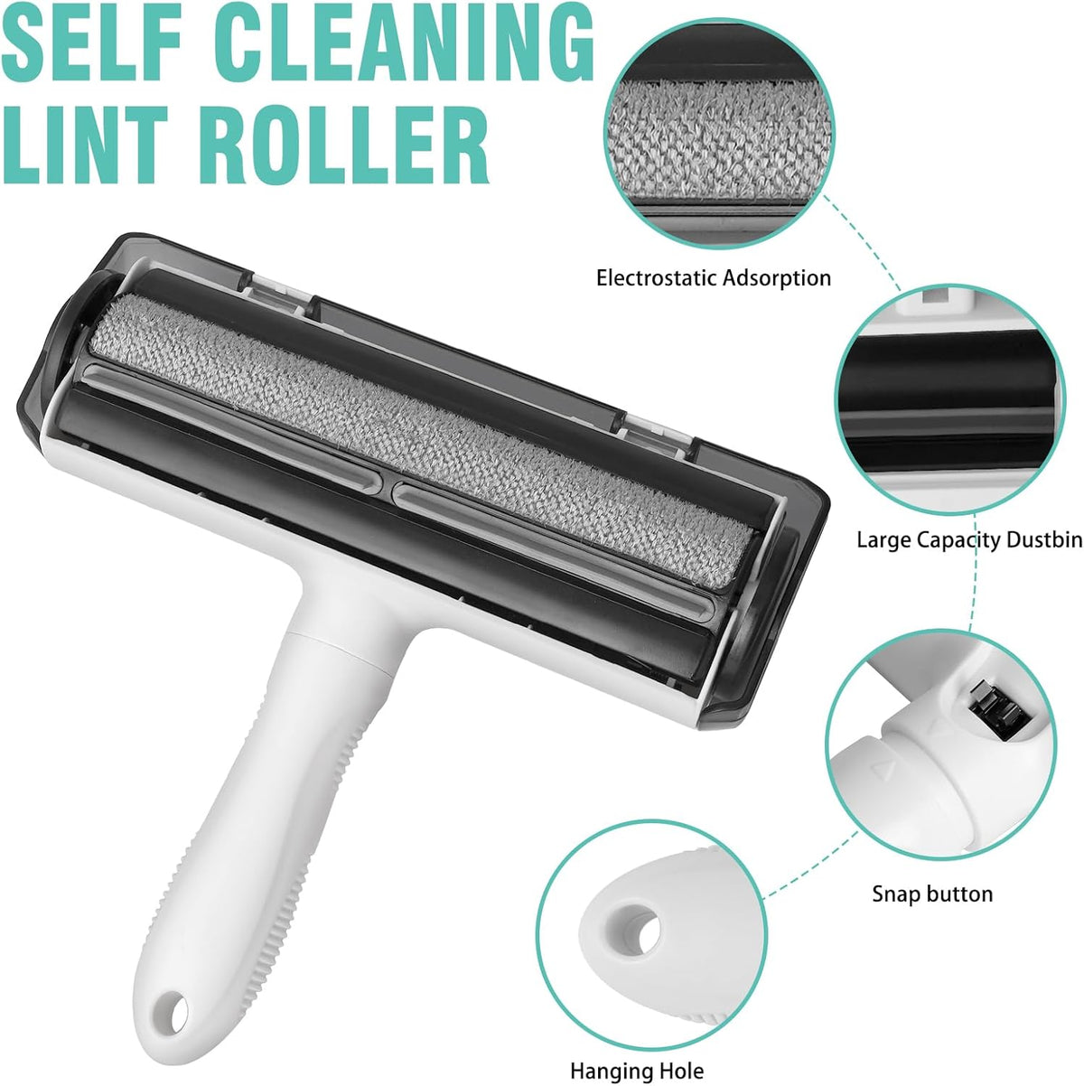 Reusable Pet Hair Remover Roller – Easy Fur Cleaning