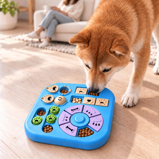 Interactive Dog Puzzle Toy – Treat Dispenser & Slow Feeder