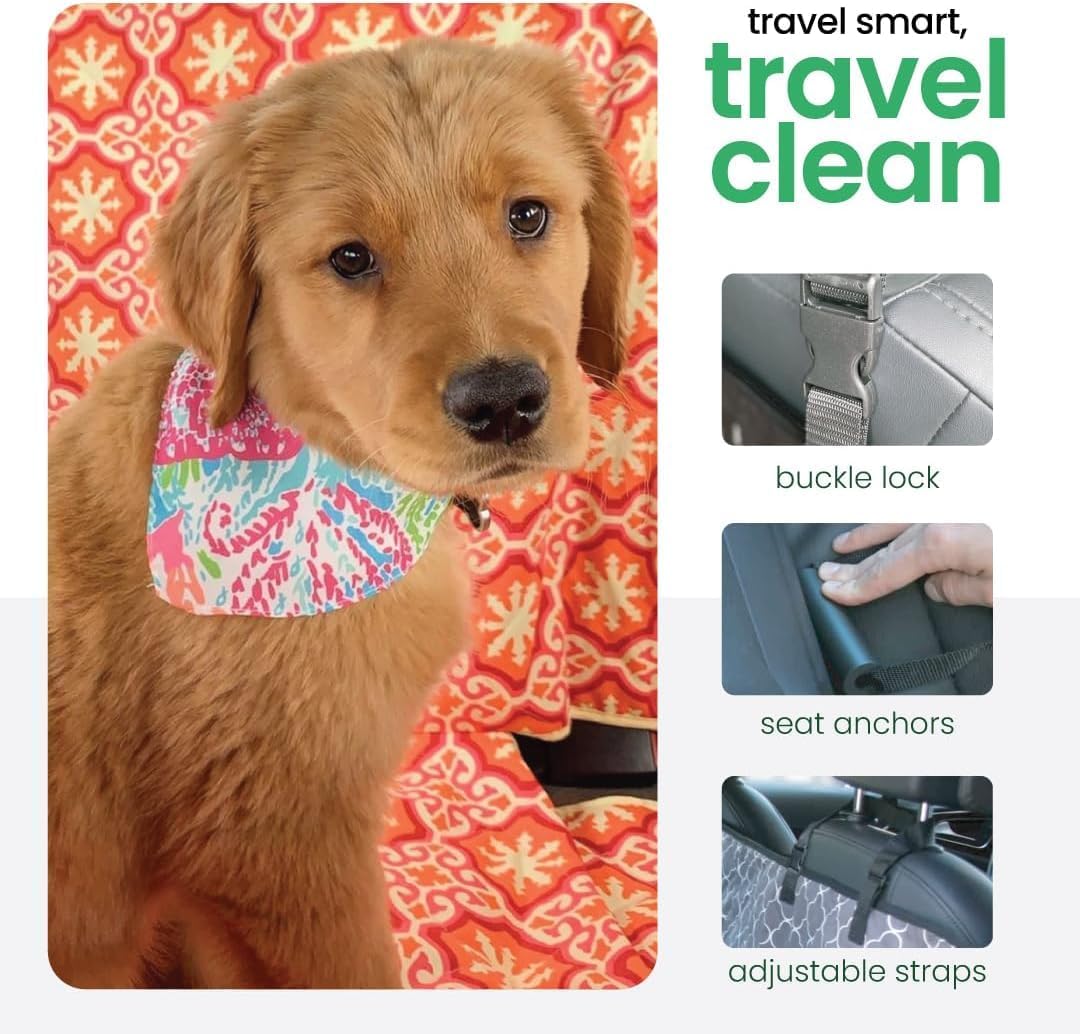3-in-1 Dog Car Seat Cover – Hammock & Seat Protector
