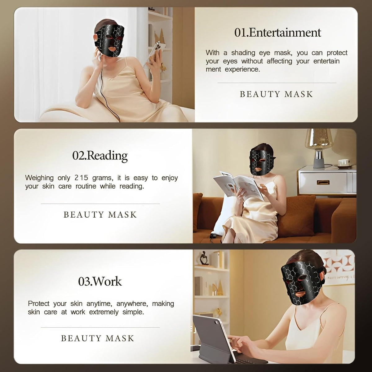 LED Light Therapy Face Mask – 7-Color Skincare & Facial Care Device
