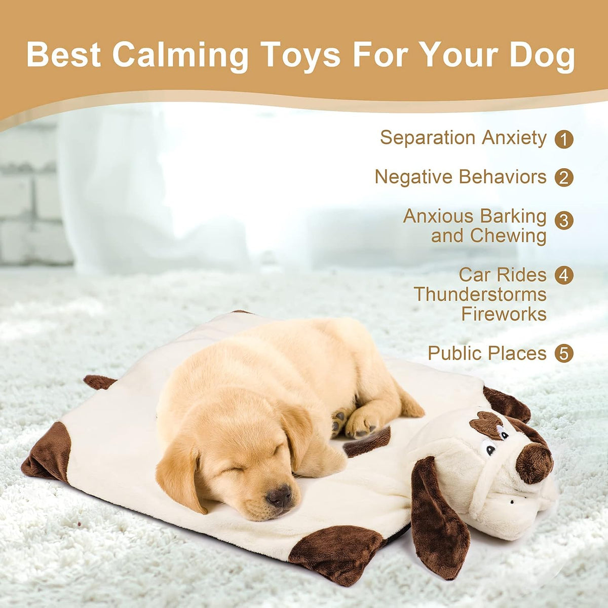 Puppy Heartbeat Comfort Toy – Soft Plush Cuddle Companion
