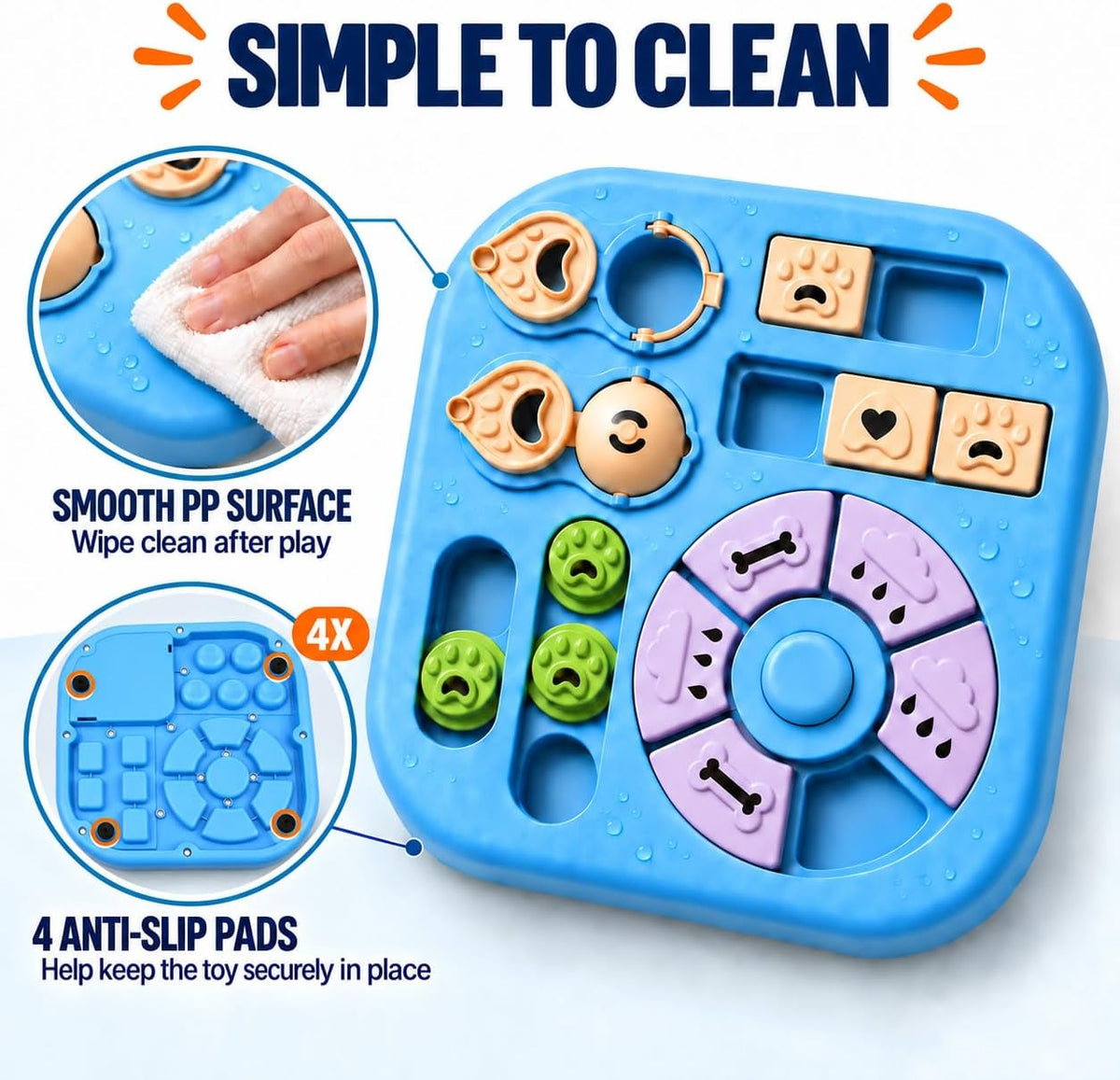 Interactive Dog Puzzle Toy – Treat Dispenser & Slow Feeder