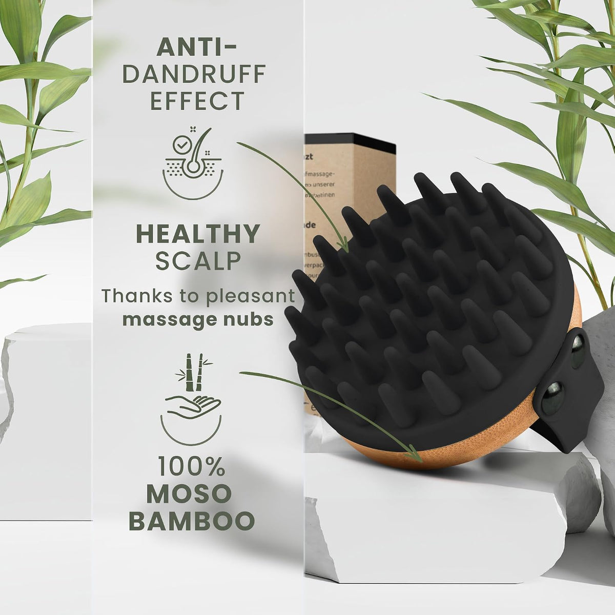 Silicone Scalp Massager & Shampoo Brush – Gentle Hair & Scalp Care